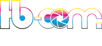 Logo HB COM Blanc et Multi